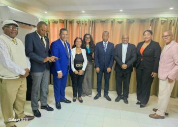 SNTP-SDE realiza visita de cortesía al Obispo de la Diócesis Stella Maris, Monseñor Manuel Ruiz de la Rosa
