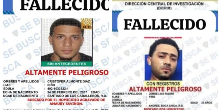 Policía informa “Yiro”, integrante de “Los Fantasmas”, y “Niño”, buscado por homicidio, fallecen al enfrentar patrullas policiales en hechos separados en SPM y Santiago