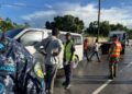 INTRANT retiene autobuses operados por haitianos ilegales en Friusa, Bávaro