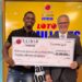 LEIDSA entrega RD$30 millones a taxista que cumplirá el sueño de construirle una casa a su madre